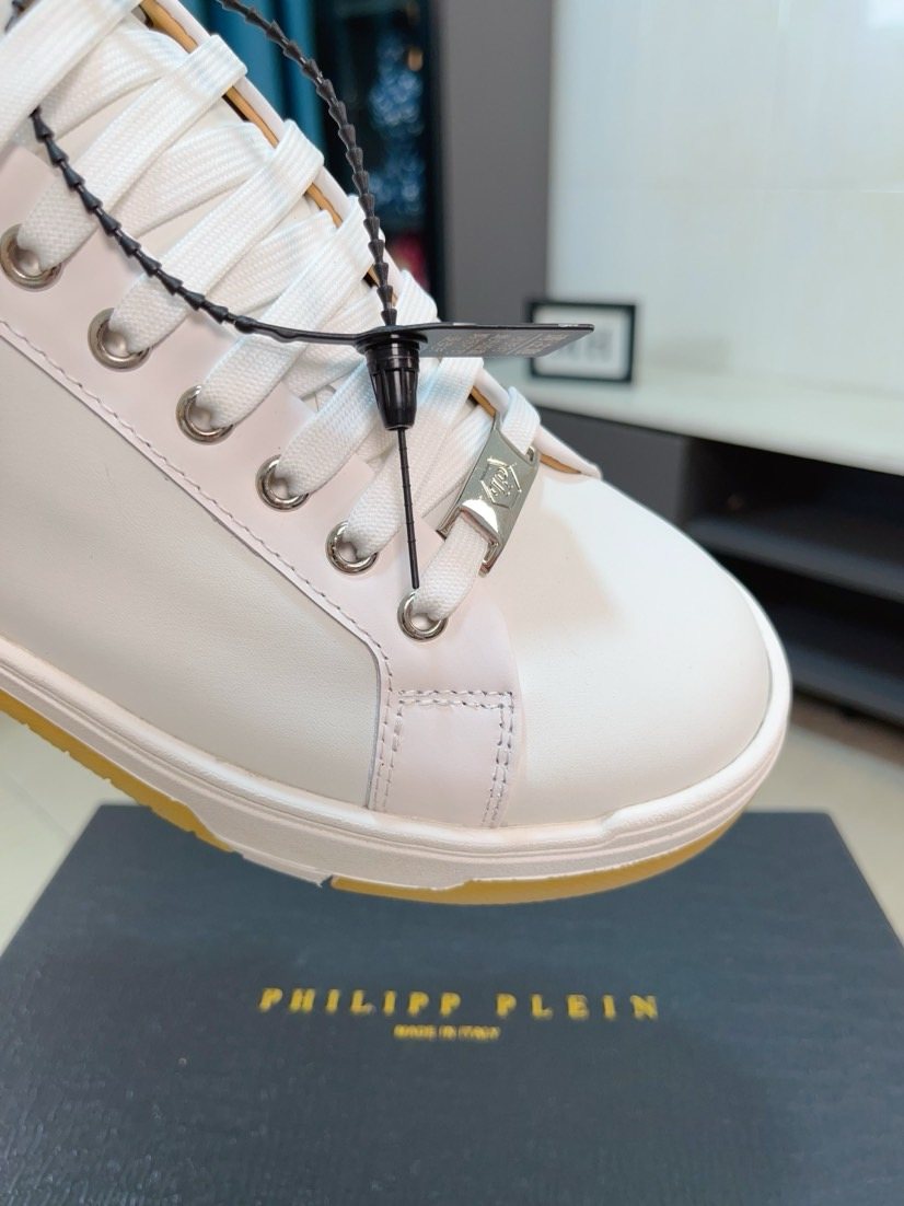 Philipp Plein White Gum Sole Sneakers — detail