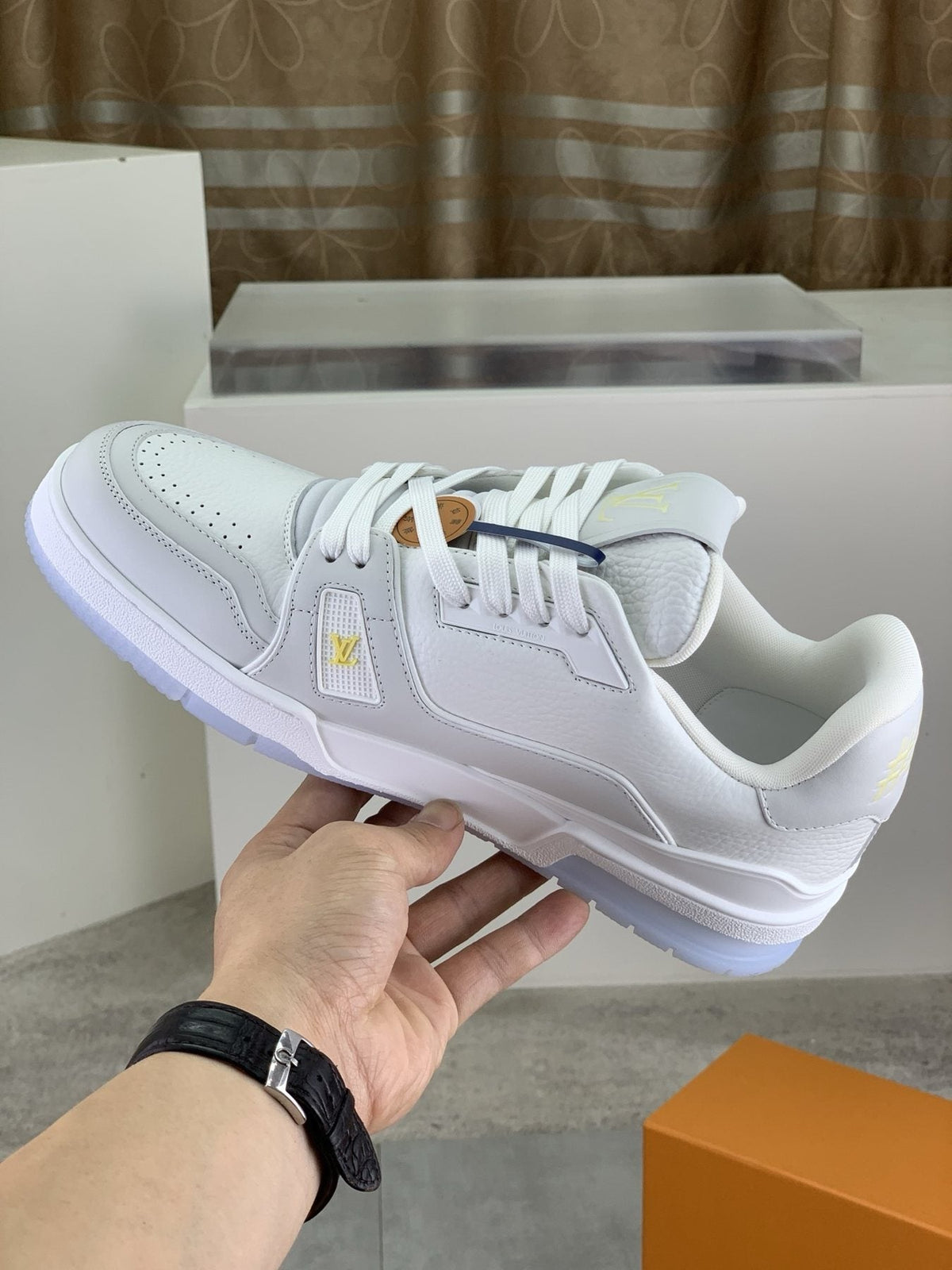 Louis Vuitton Floral Low-Top Sneakers — model