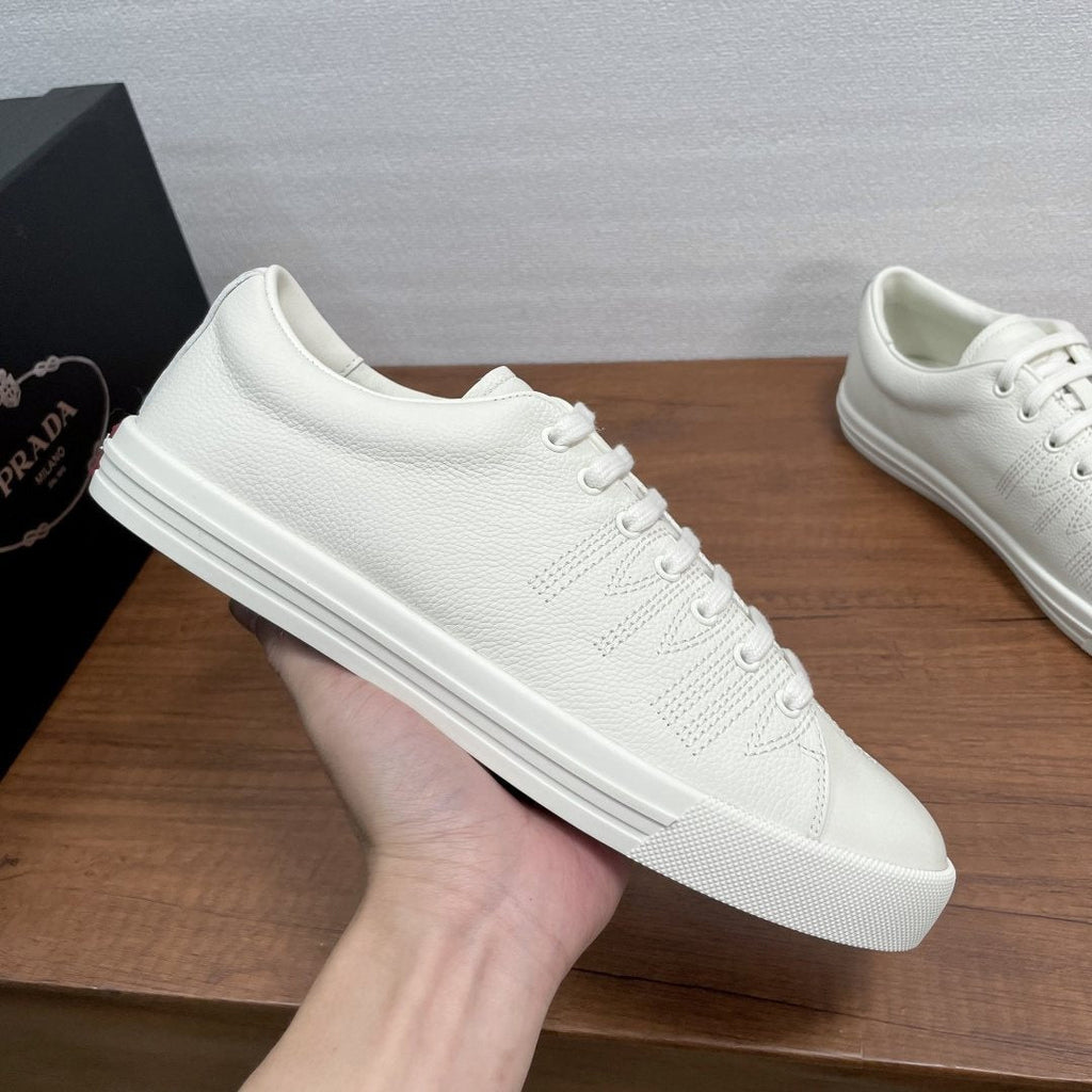 Prada Low-Top Lace-Up Sneakers — side