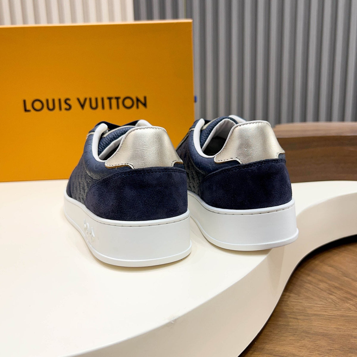Louis Vuitton Embossed Low-Top Sneakers — back